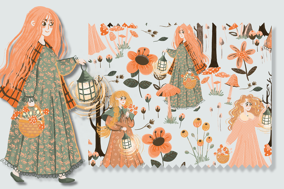 Fairy Forest Irish Pattern, a Pattern Graphic by Lady Bruniere Design (Photo 2 of 6)