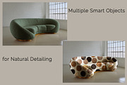 Tailored Fabric Sofa Mockups, a Household Mockup by Vika_Softlife (Thumbnail 3 of 9)