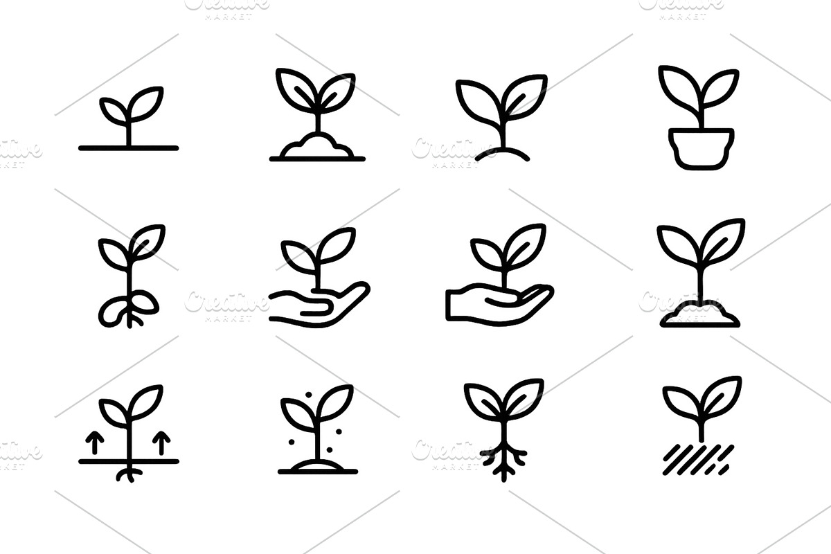 Vector illustration of various plant, an Object Illustration by ZinetroN