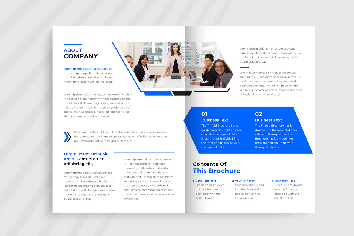 Corporate Brochure Template, a Brochure Template by pixelcreatx (Photo 4 of 6)
