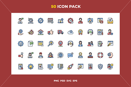 Tech support icons, an Outline Icon by Wencory