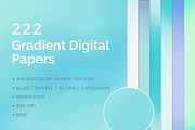 Blue Digital Paper Bundle, a Texture Graphic by Vanem Studio (Thumbnail 2 of 4)