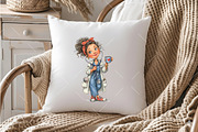 Whimsical Nurse PNG Clipart, an Illustration by OK Design (Thumbnail 6 of 6)