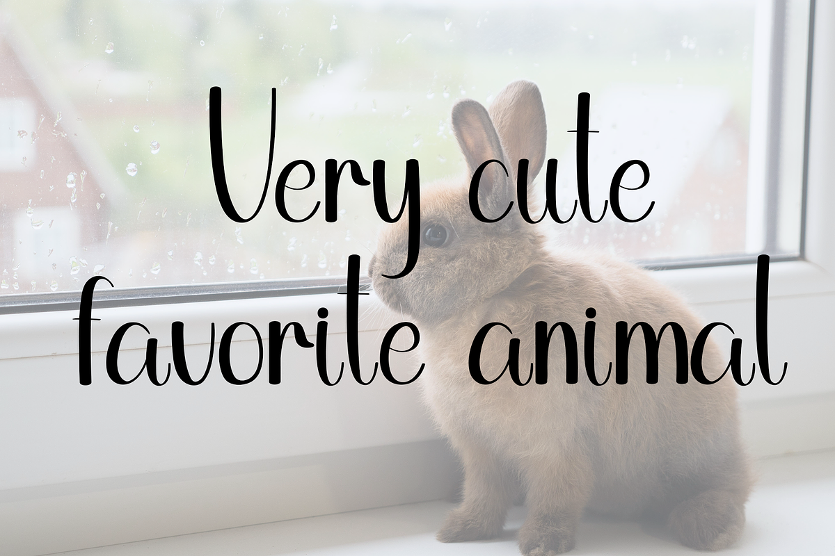 Cute Bunny, a Handwritten Font by InermediaSTUDIO (Photo 8 of 8)