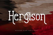 Hergison, a Slab Serif Font by Rishsketch (Thumbnail 1 of 13)