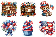 4th Fourth of July Cute Element, an Illustration by DreamArtGraphic (Thumbnail 3 of 4)