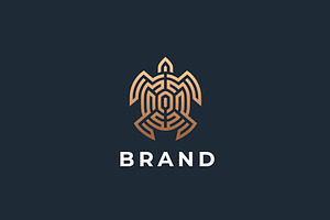 Turtle logo design., a Branding & Logo Template by lettett