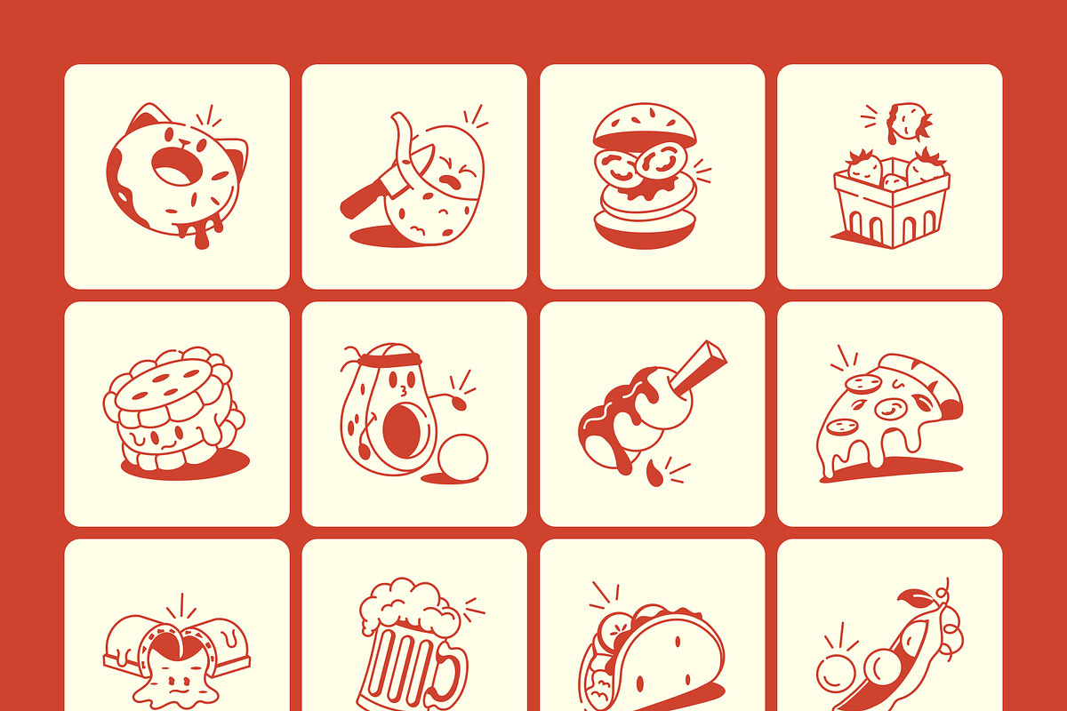 Food Doodles Icon, an Outline Icon by Vectors Market (Photo 9 of 9)