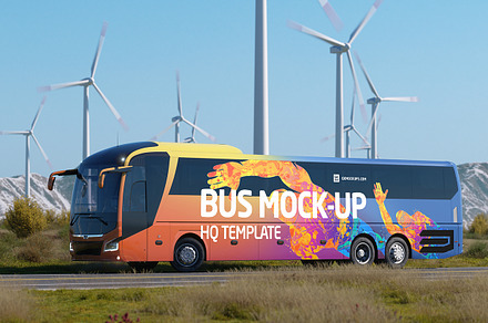 Animated Bus Mock-up