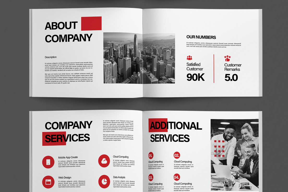 Creative Company Profile, a Brochure Template by ContestDesign (Photo 3 of 5)