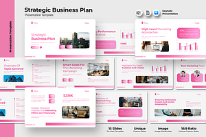 Strategic Business Plan - Keynote, a Presentation Template by Iqsiart Studio
