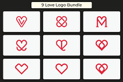 Minimal Geometric Heart Logo Set, a Branding & Logo Template by Vectorium Studio (Thumbnail 1 of 2)
