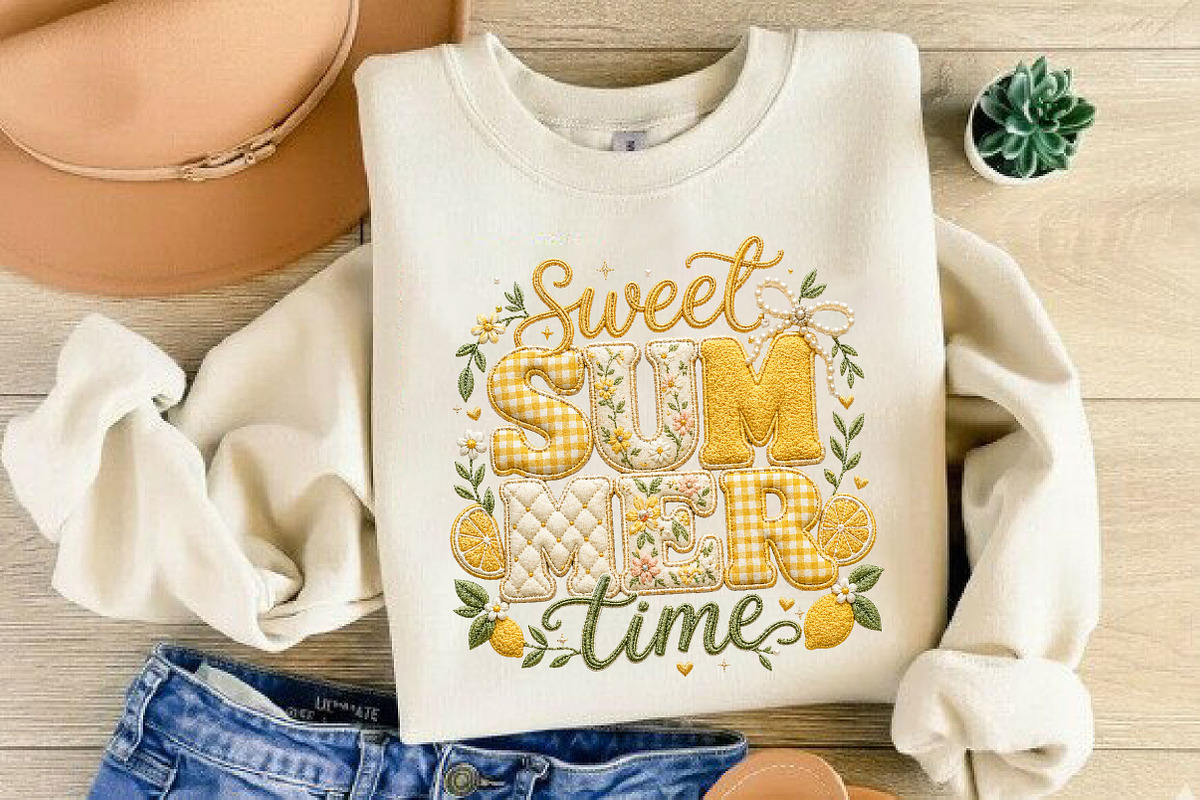 Lemon Sweet Summer Time Patchwork, an Illustration by DreamCafeArt (Photo 2 of 5)