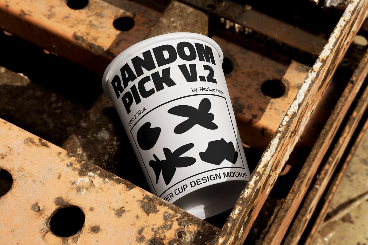 RP.V2 Paper Cup 01 Mockup, a Cups & Container Mockup by Mockup Flock (Photo 1 of 2)