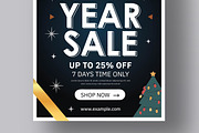 Christmas And New Year Sale Flyer, a Flyer Template by MightyDesign (Thumbnail 3 of 8)