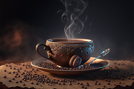 Luxurious Classic Coffee AI Realisti