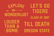 Unite - Vintage Geometric Font, a Sans Serif Font by Luna Shop (Thumbnail 3 of 6)