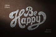 Silver Glitter Text & Logo Effect, a Layer Style Add-On by Design Squad (Thumbnail 1 of 3)
