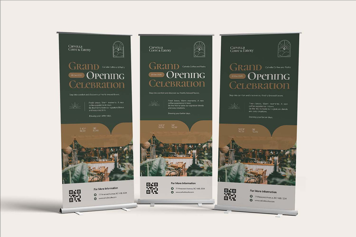 Cafvella - Roll Up Banner, a Card Template by Fannan Studio (Photo 2 of 3)