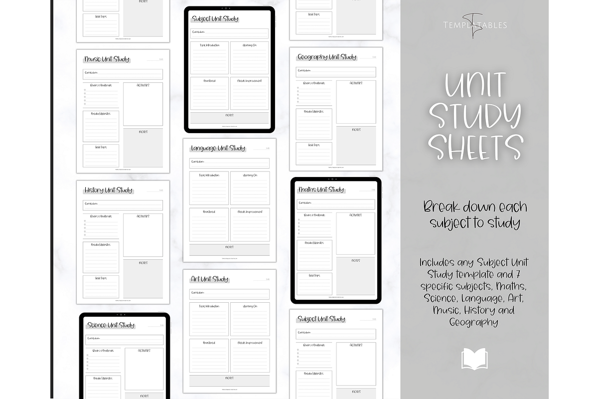 Homeschool Planner Printable - 50 pg, a Templates & Theme by Templatables (Photo 7 of 11)