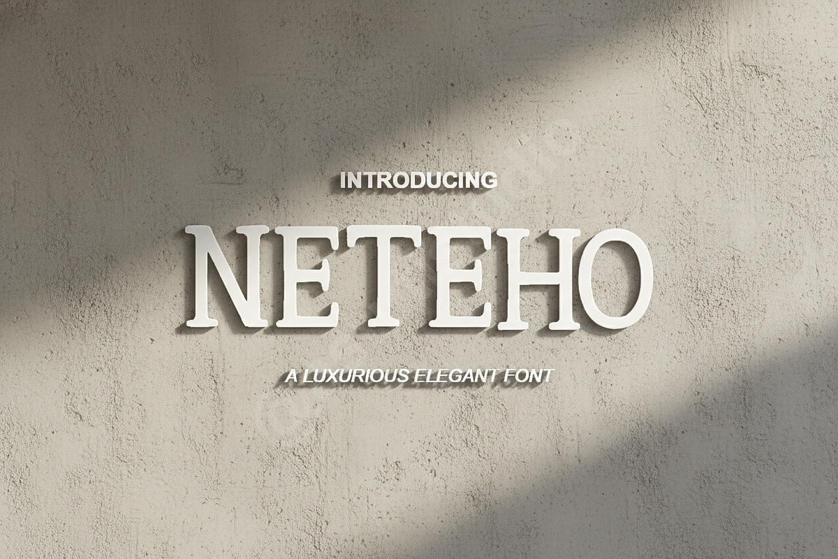Neteho | Elegant Modern Serif Typefa, a Font by Astuti Studio (Photo 1 of 16)