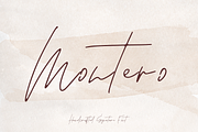 Montero - Signature Script Font, a Script Font by Surplus Type Co (Thumbnail 1 of 9)