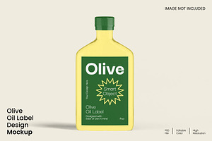 Olive Oil Label Design Mockup, a Packaging Mockup by renderstockmarket