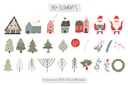 Textured winter clipart & patterns, a Seasonal Illustration by Valerie (Thumbnail 2 of 11)