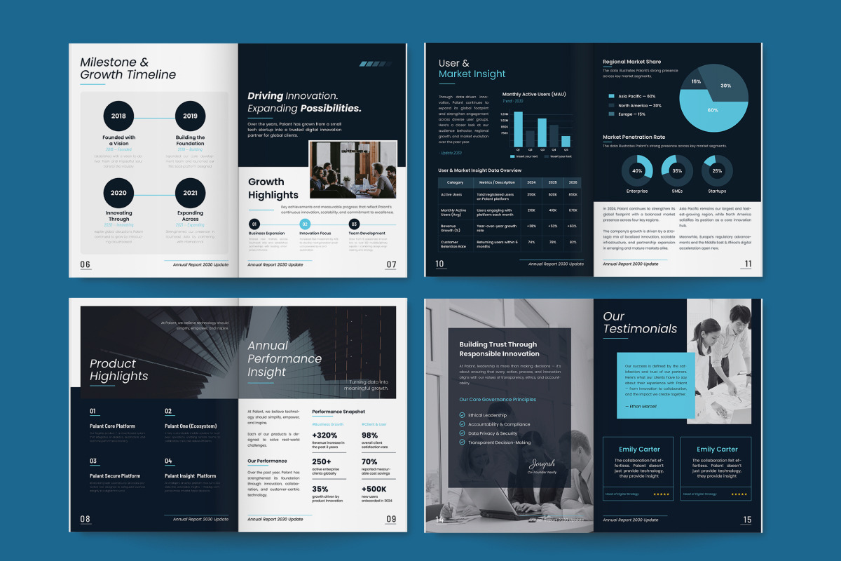 SaaS Product Launch Annual Report preview 5