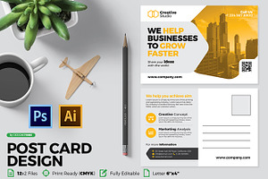 Postcard Design Template