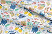 Mediterranean food Sardine patterns, a Pattern Graphic by Tani Kuzminka (Thumbnail 12 of 25)
