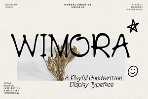 Wimora Playful Handwritten Typeface