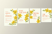 Yellow Floral Wedding Suite, a Card Template by Neermana (Thumbnail 2 of 4)