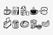 Morning Routine Doodle Illustration, an Object Graphic by SLAB! Design (Thumbnail 2 of 3)