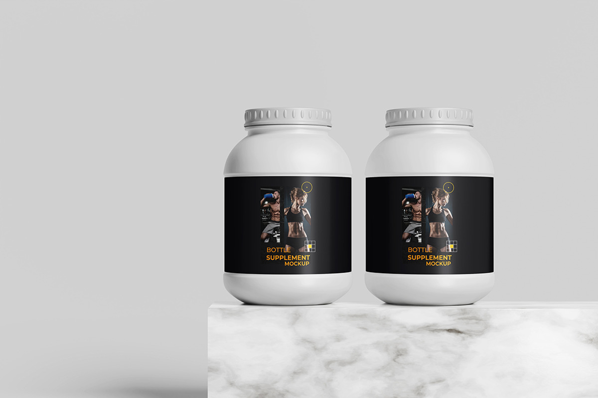 Supplement Bottle Mockup, a Packaging Mockup by MrLetters (Photo 5 of 5)