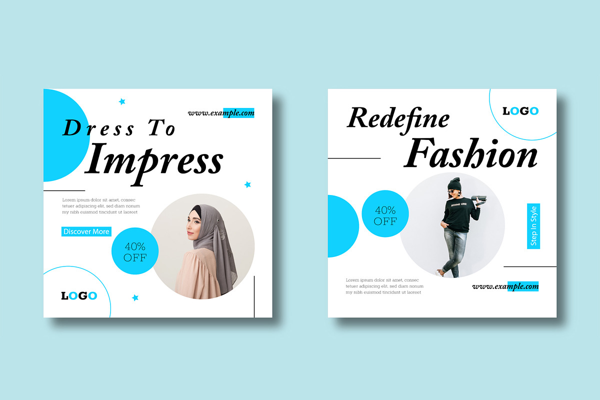 Modern Fashion Social Media Post, a Social Media Template by MightyDesign (Photo 5 of 8)