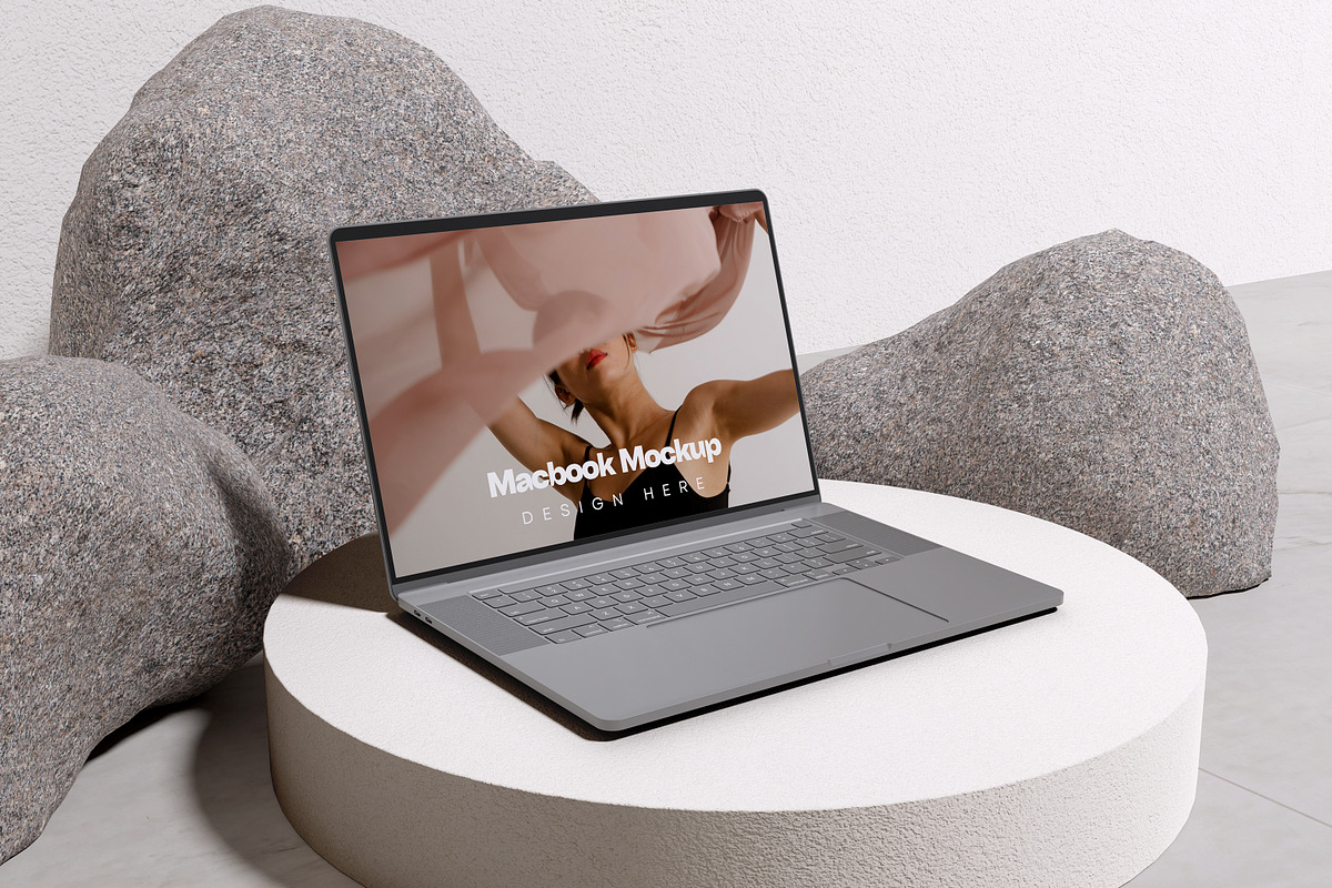 MacBook Air Mockup Set, a Wearable Device Mockup by swsi-studio (Photo 5 of 6)