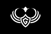G Shield Eagle Wing Crown Logo, a Branding & Logo Template by Advateik ™ (Thumbnail 3 of 3)