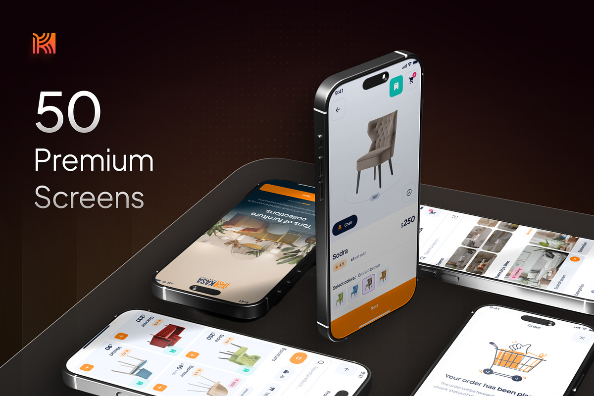 Kasa - Furniture Ecommerce UI Kit, an UI Kit Template by Rafiq | YDN (Photo 2 of 6)
