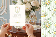 Lemon Lily Wedding Watercolor Bundle, a Decorative Illustration by WonderWonder (Thumbnail 12 of 13)