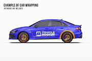 2026 Sport Performance Sedan Set, an Advertising Mockup by Halal Graphic Studio (Thumbnail 7 of 12)