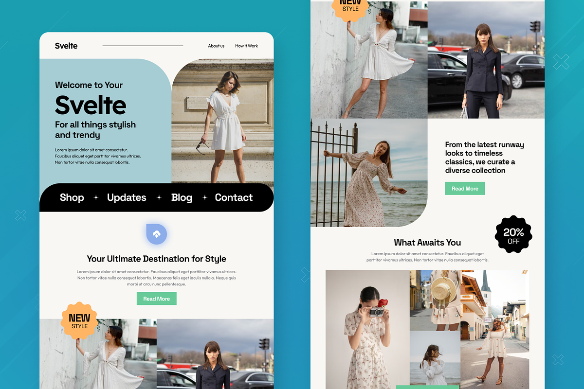 Svelte - Fashion Email Newsletter, an UI Kit Template by SquidPixey (Photo 6 of 6)