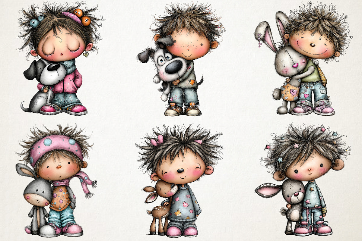 Charming Human and Animal Love Clipa, an Illustration by RobertsArt (Photo 5 of 7)