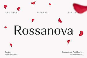 Rossanova; 36 Elegant Fonts, a Serif Font by Eko Bimantara
