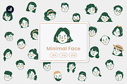 Minimal Face Illustration, an Object Graphic by Jump Studio (Thumbnail 1 of 4)