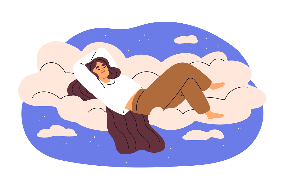 People dream with head in clouds set, a Person Illustration by Good Studio (Photo 5 of 8)