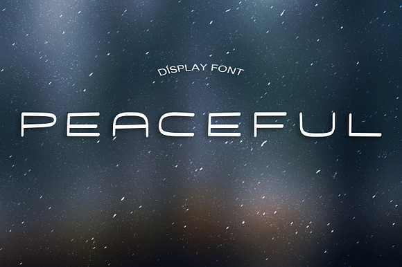 PEACEFUL font preview 4
