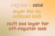 Pudding Pie Retro Font, a Sans Serif Font by Kellie Jayne Studio (Thumbnail 3 of 8)
