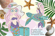 MERMAID VACATION, a Decorative Illustration by FARAWAYKINGDOM (Thumbnail 2 of 11)
