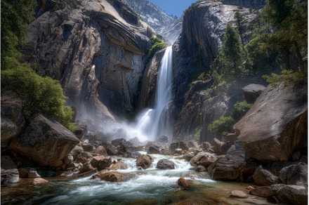Yosemite Falls, located in, a Nature Photo by ZinetroN